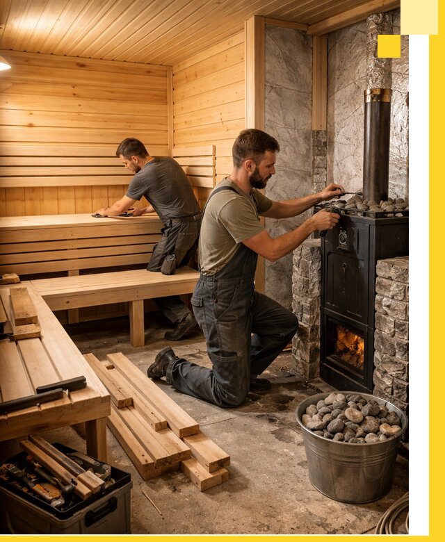 Дизайн и строительство интерьеров бань под ключ в Новотроицке