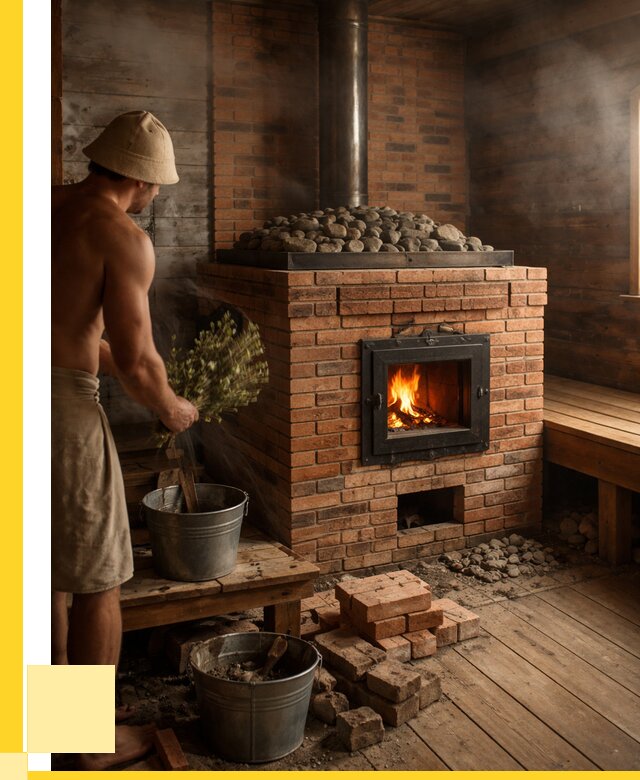 Кирпичные банные печи в Новотроицке от 94212 р. | ЭриданНвт
