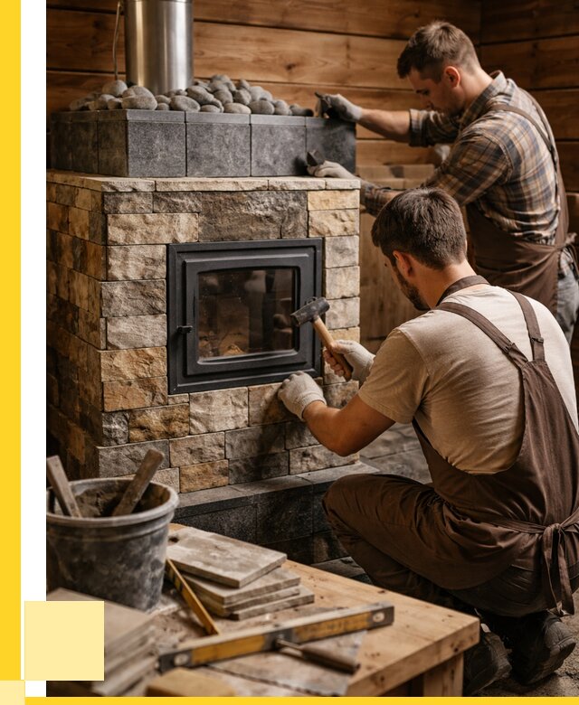 Облицовка банной печи в Новотроицке от 15702 р. | ЭриданНвт