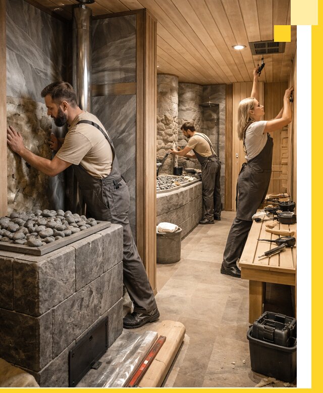 Строительство бань и SPA процедур в Новотроицке под ключ и отделкой