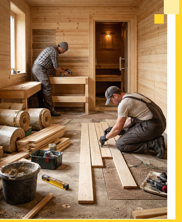 Индивидуальный проект бани с комнатой отдыха под ключ в Новотроицке