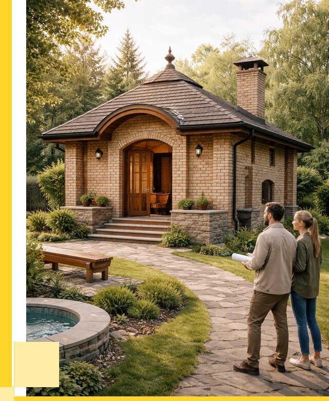 Проект кирпичной бани в Новотроицке от 31404 р. | ЭриданНвт