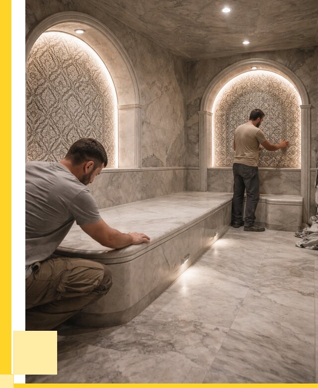 Турецкие бани под ключ в Новотроицке от 261700 р. | ЭриданНвт