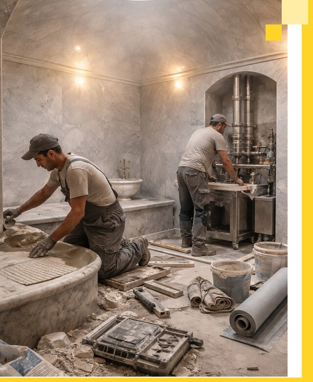 Строительство турецких бань хаммам под ключ в Новотроицке