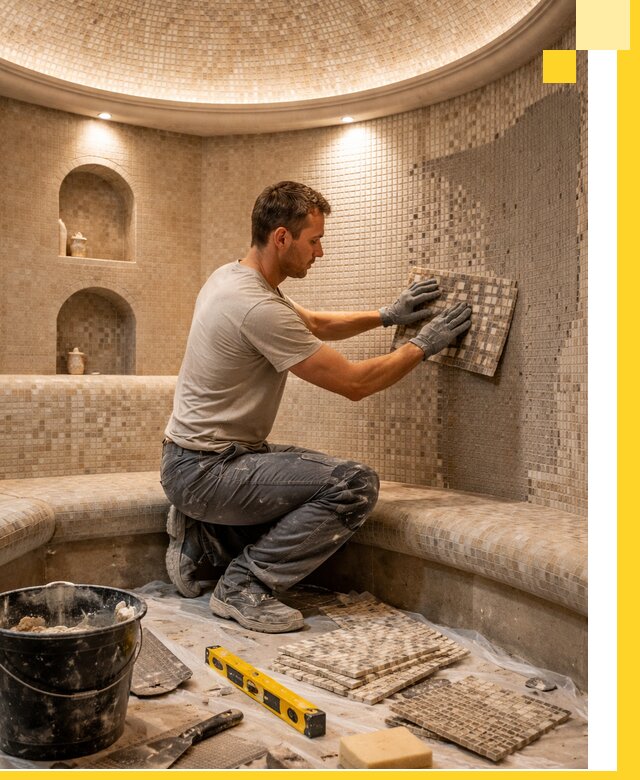 Устройство и монтаж домашнего хамама под ключ в Новотроицке