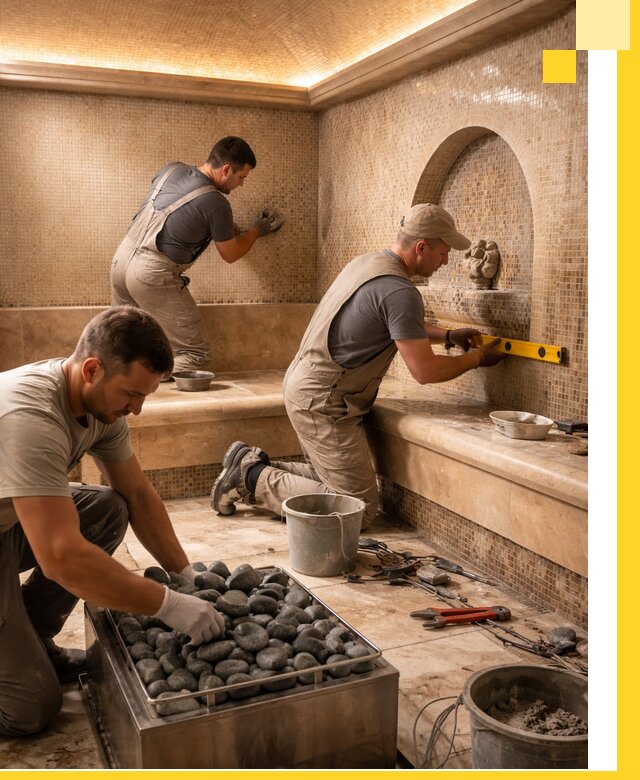 Проектирование и строительство хамама и сауны в Новотроицке