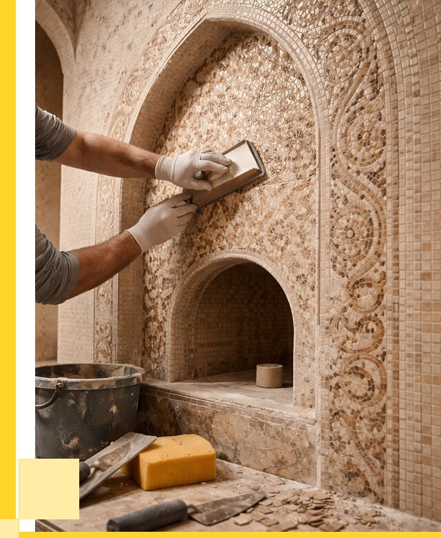 Мозаика для хамама в Новотроицке под ключ от 5234 р. | ЭриданНвт