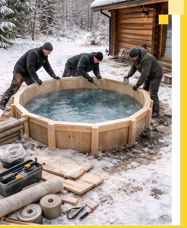 Изготовление и установка ледяных купелей под ключ в Новотроицке